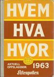 Omslagsbilde av Hvem Hva Hvor 1963