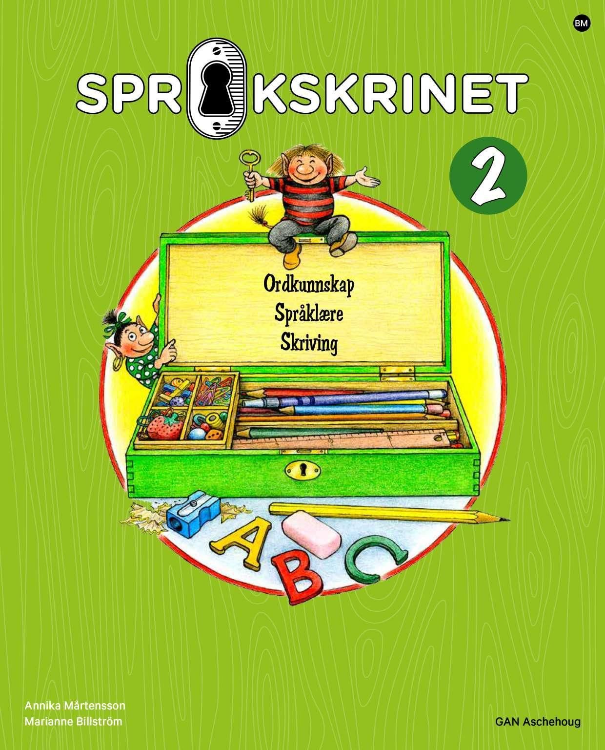 "Språkskrinet 2 - ordkunnskap, språklære, skriving" av Annika Mårtensson