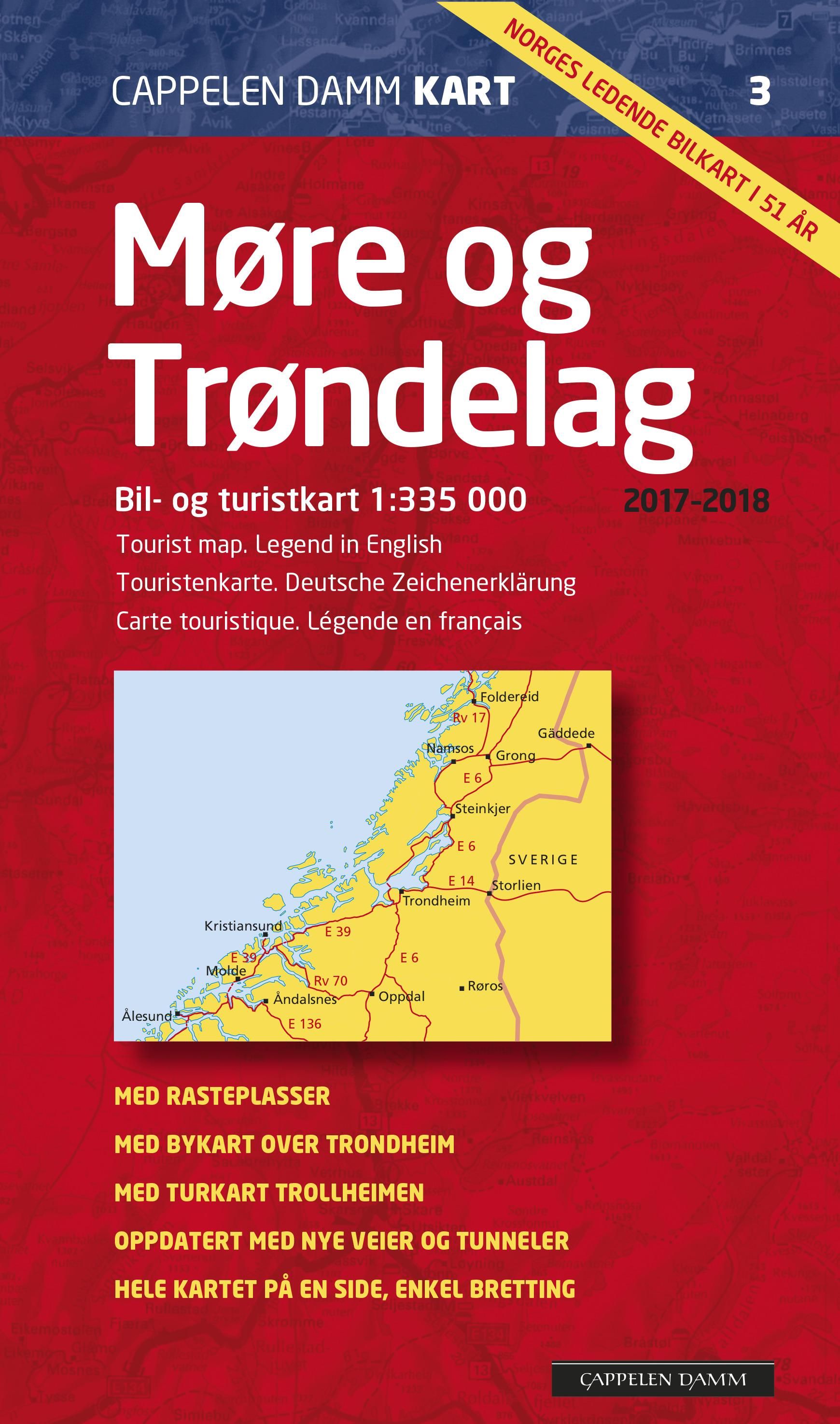 "Møre og Trøndelag - bil-og turistkart : 2017-2018" 