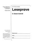 Omslagsbilde av Leseprøve 9. klasse
