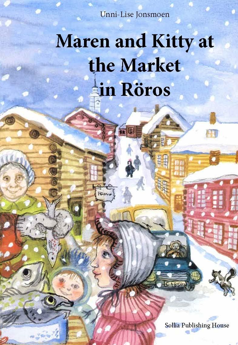 "Maren and Kitty at the market in Röros" av Unni-Lise Jonsmoen