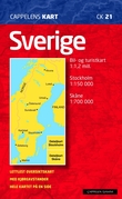 "Sverige - bil- og turistkart" 