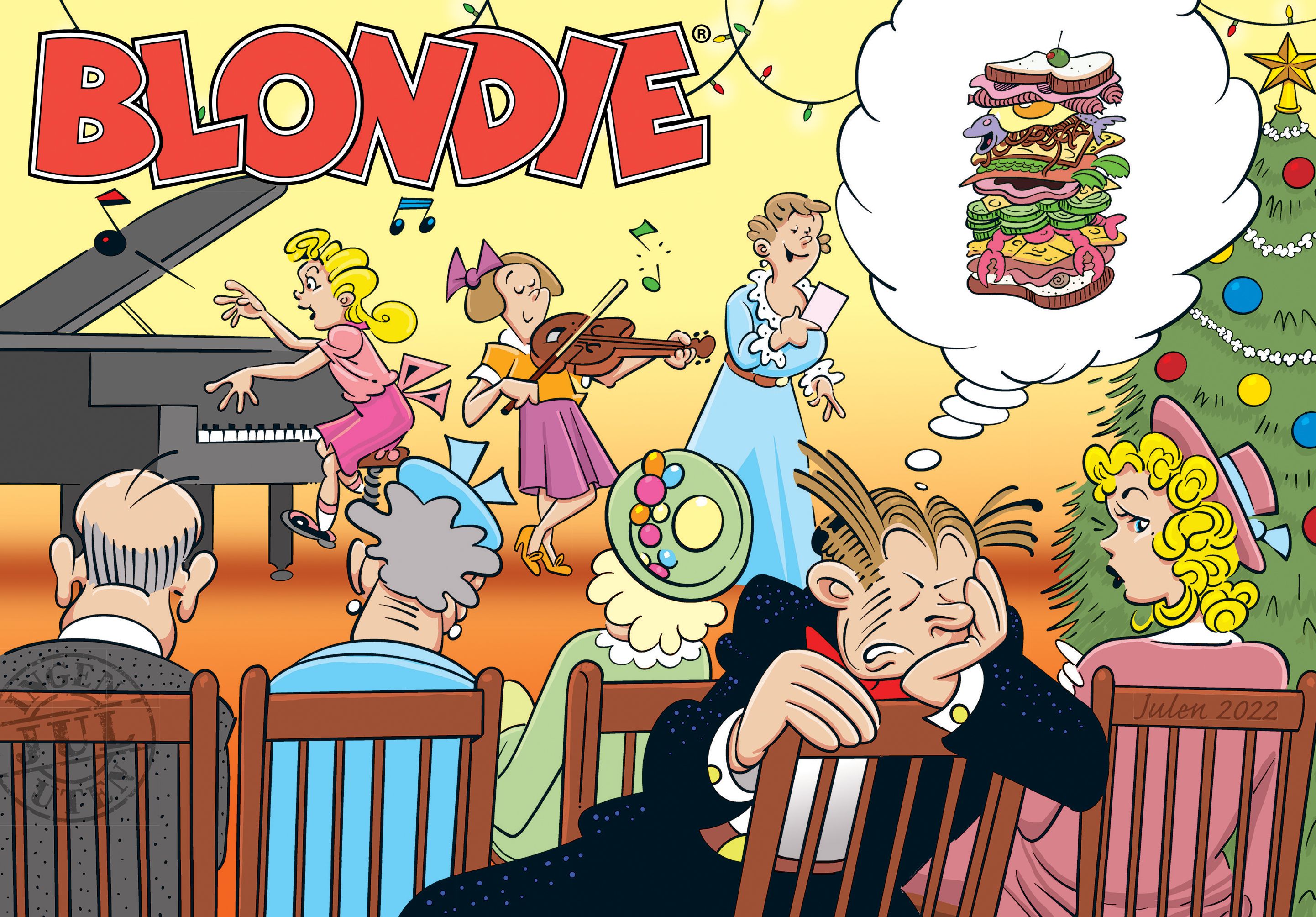 "Blondie - julen 2022" av Chic Young