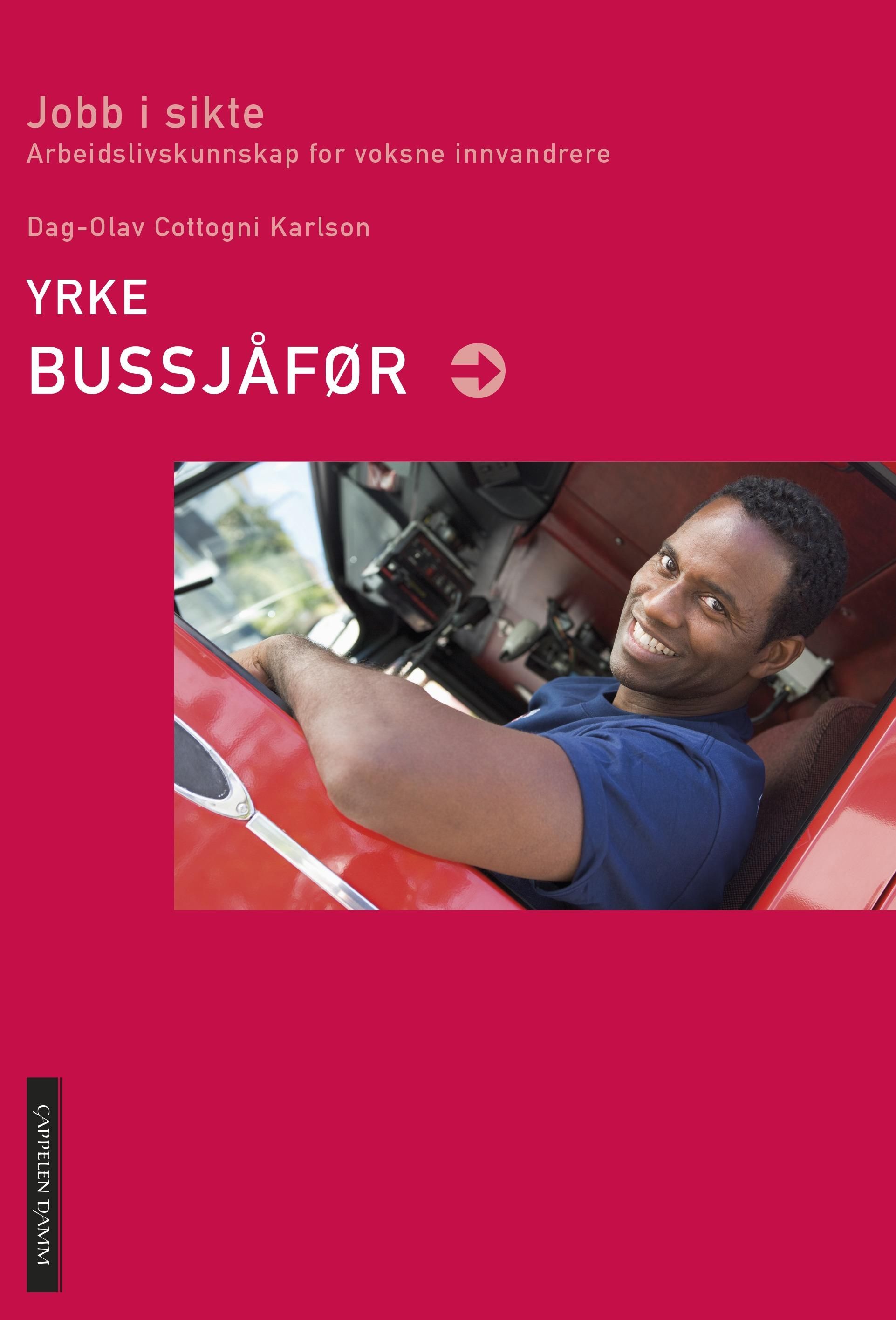 "Yrke: bussjåfør - jobb i sikte : arbeidslivskunnskap for voksne innvandrere" av Dag-Olav Cottogni Karlson