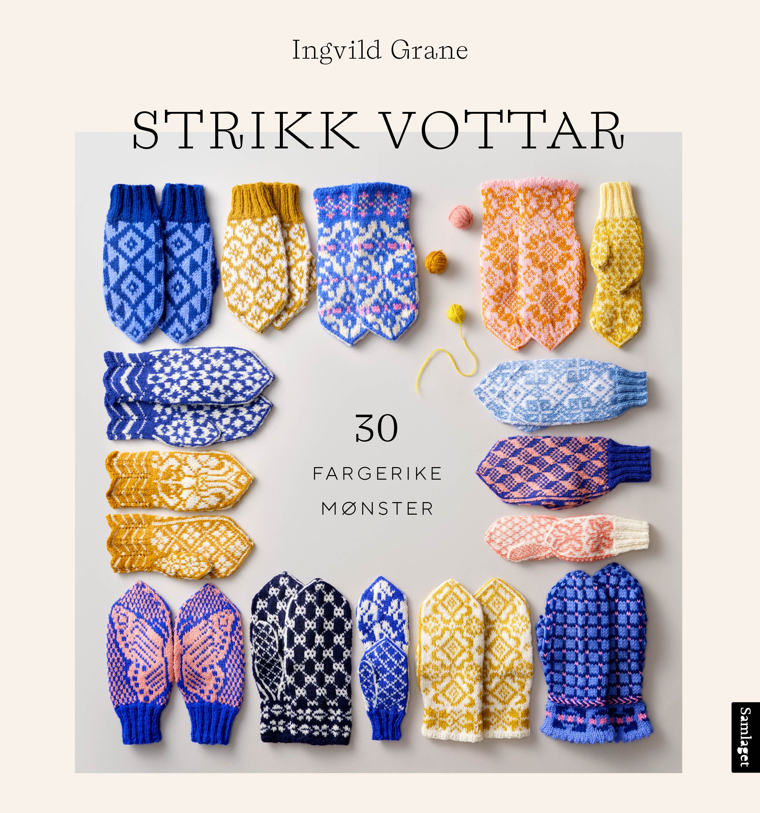 "Strikk vottar - 30 fargerike mønster" av Ingvild Grane