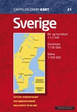 "Sverige - bil- og turistkart" 