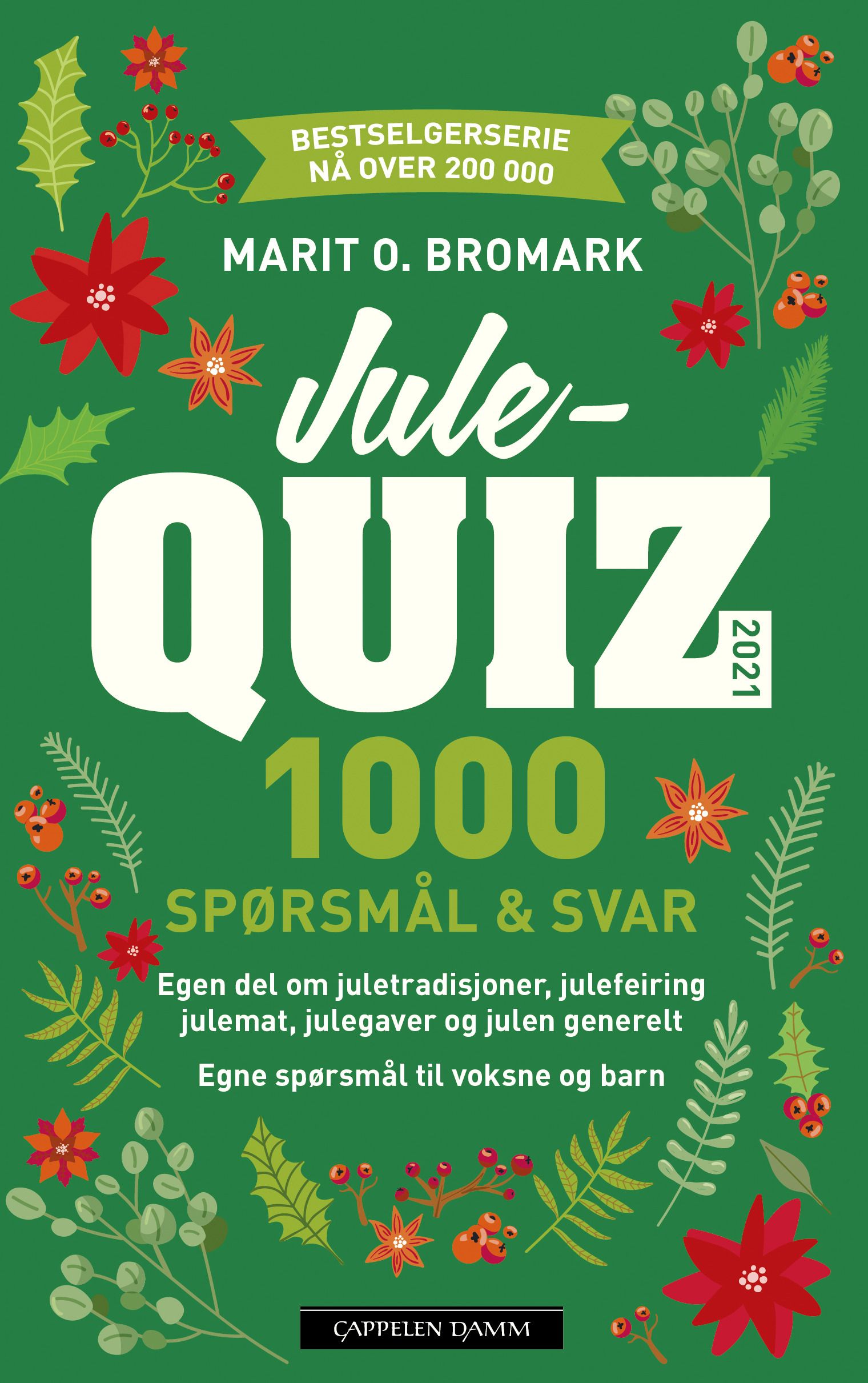 "Julequiz 2021 - 1000 spørsmål & svar" av Marit O. Bromark