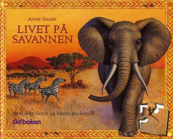 "Livet på savannen - med seks flotte 24-biters puslespill!" av Anne Sharp
