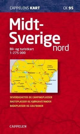 "Midt-Sverige nord - bil- og turistkart" 