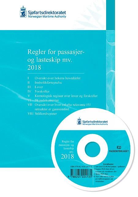 "Regler for passasjer og lasteskip mv. 2018" av Sjøfartsdirektoratet