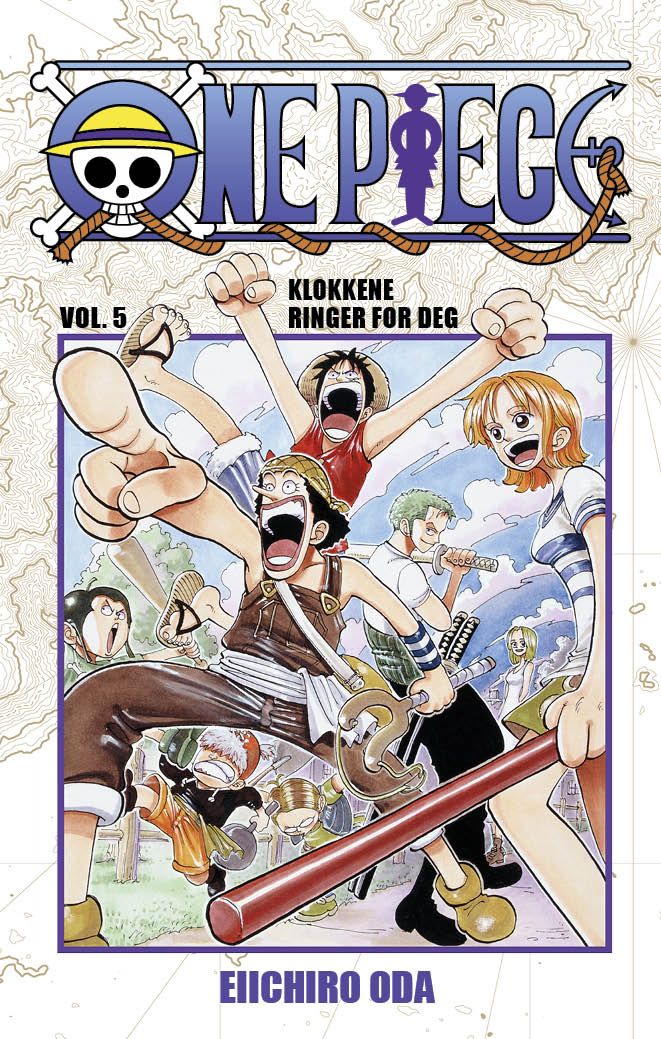 "One piece - Volum 5 : Klokkene ringer for deg" av Eiichiro Oda