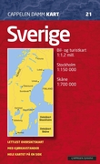 "Sverige - bil- og turistkart" 