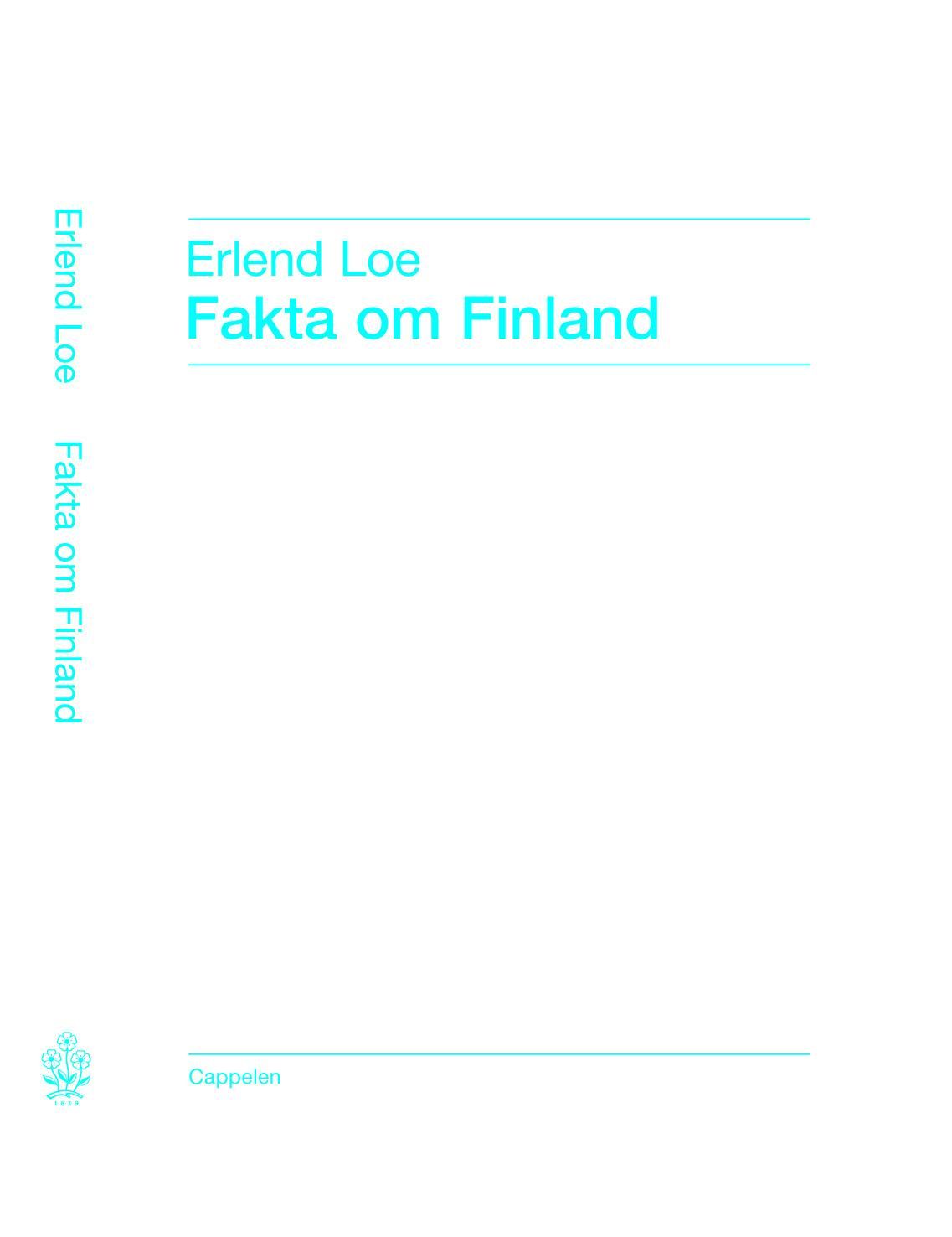 "Fakta om Finland" av Erlend Loe