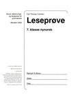 "Leseprøve 7. klasse - norsk rettskrivings- og leseprøve for grunnskolen" av Carl Thomas Carlsten