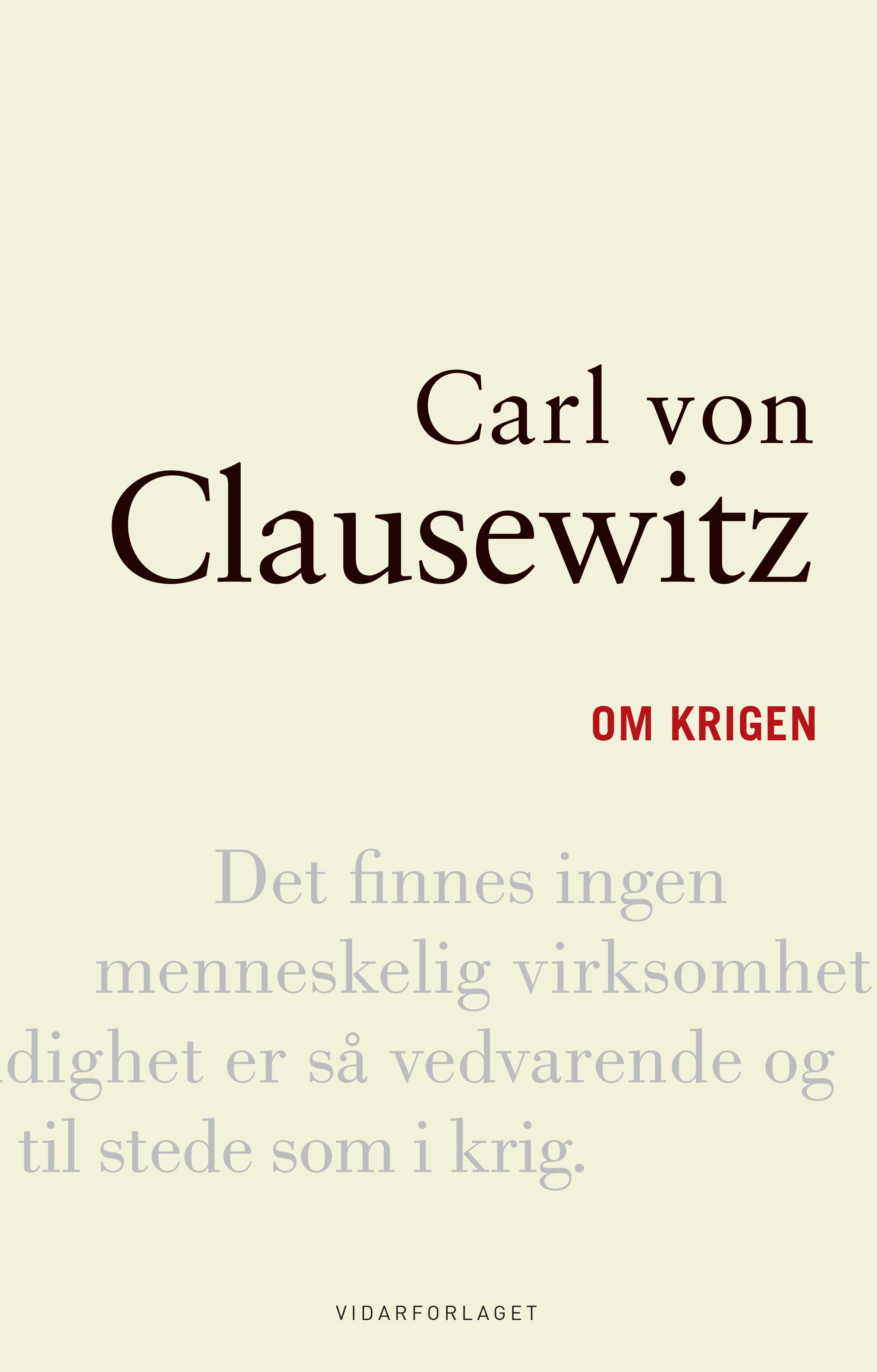 "Om krigen" av Carl von Clausewitz
