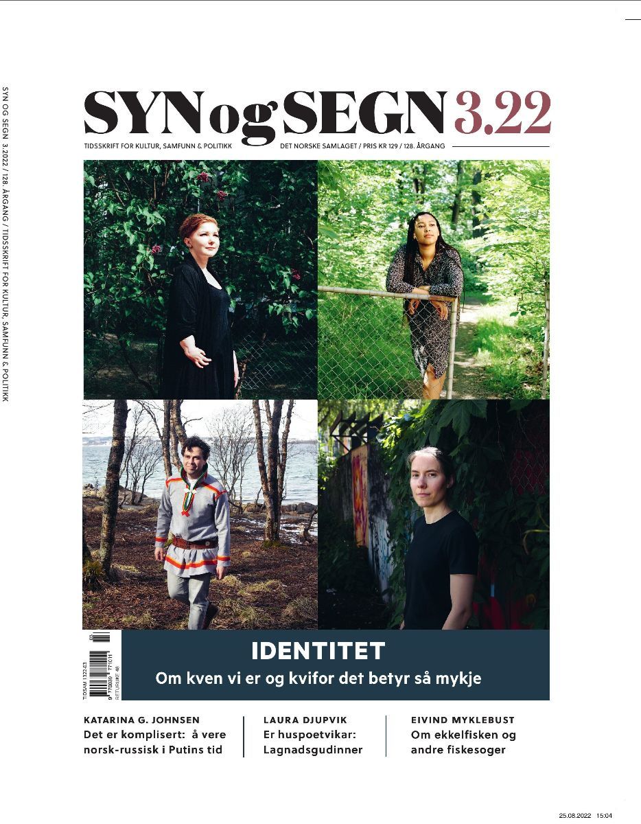 "Syn og segn. Hefte 3-2022 - tidsskrift for kultur, samfunn & politikk" av Astrid Sverresdotter Dypvik
