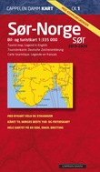 "Sør-Norge sør 2019-2020 - bil- og turistkart = tourist map = Touristenkarte = carte touristique" 