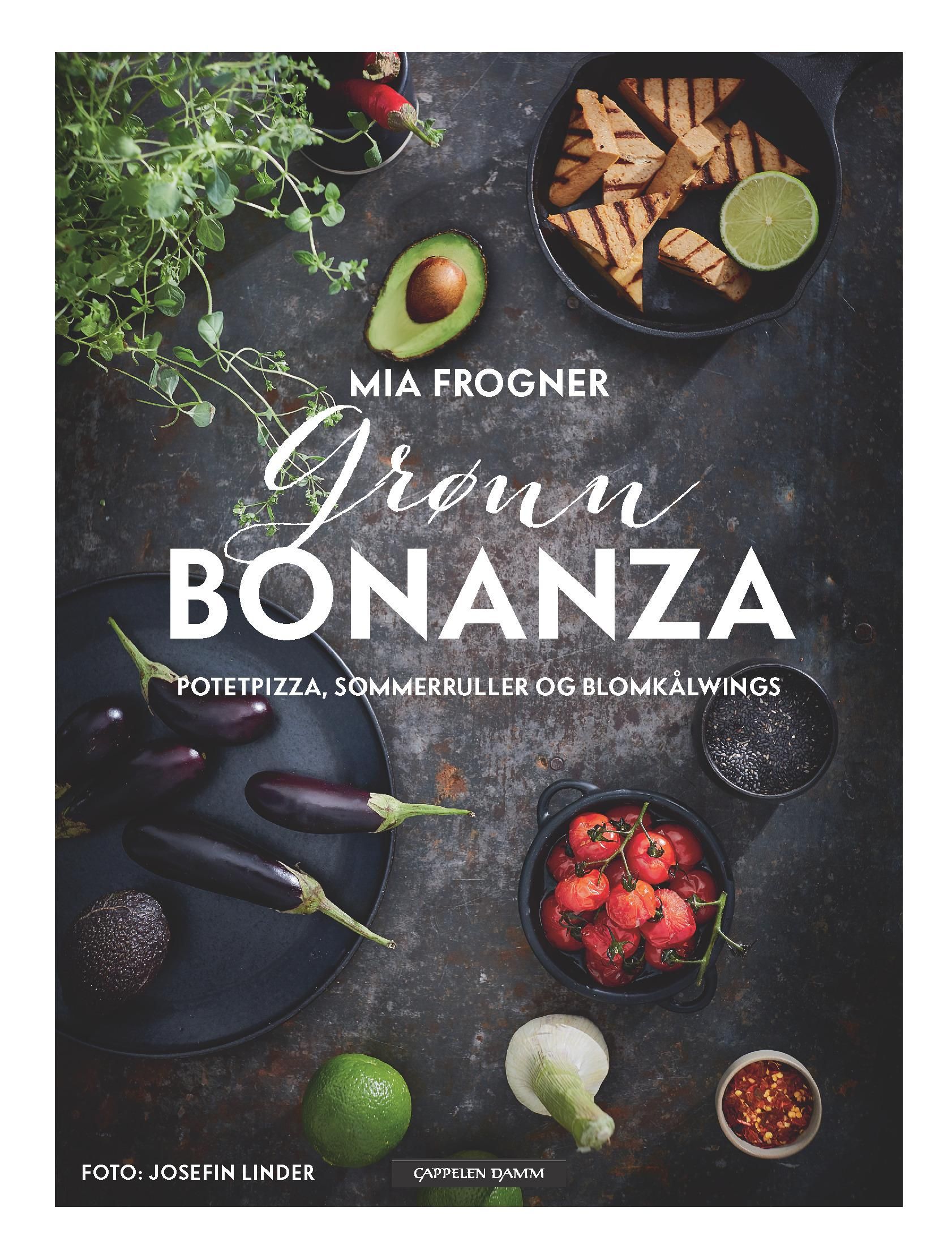 "Grønn bonanza - potetpizza, sommerruller og blomkålwings" av Mia Frogner