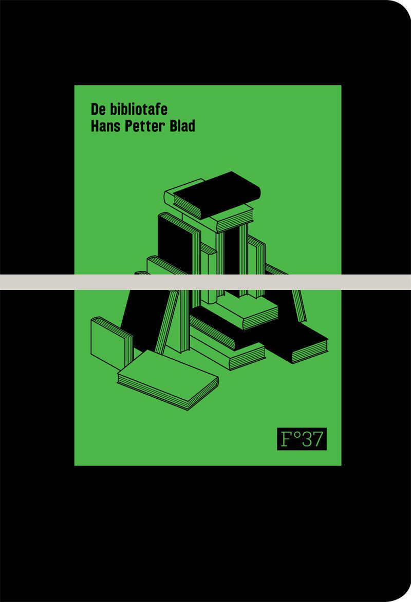 "De bibliotafe" av Hans Petter Blad