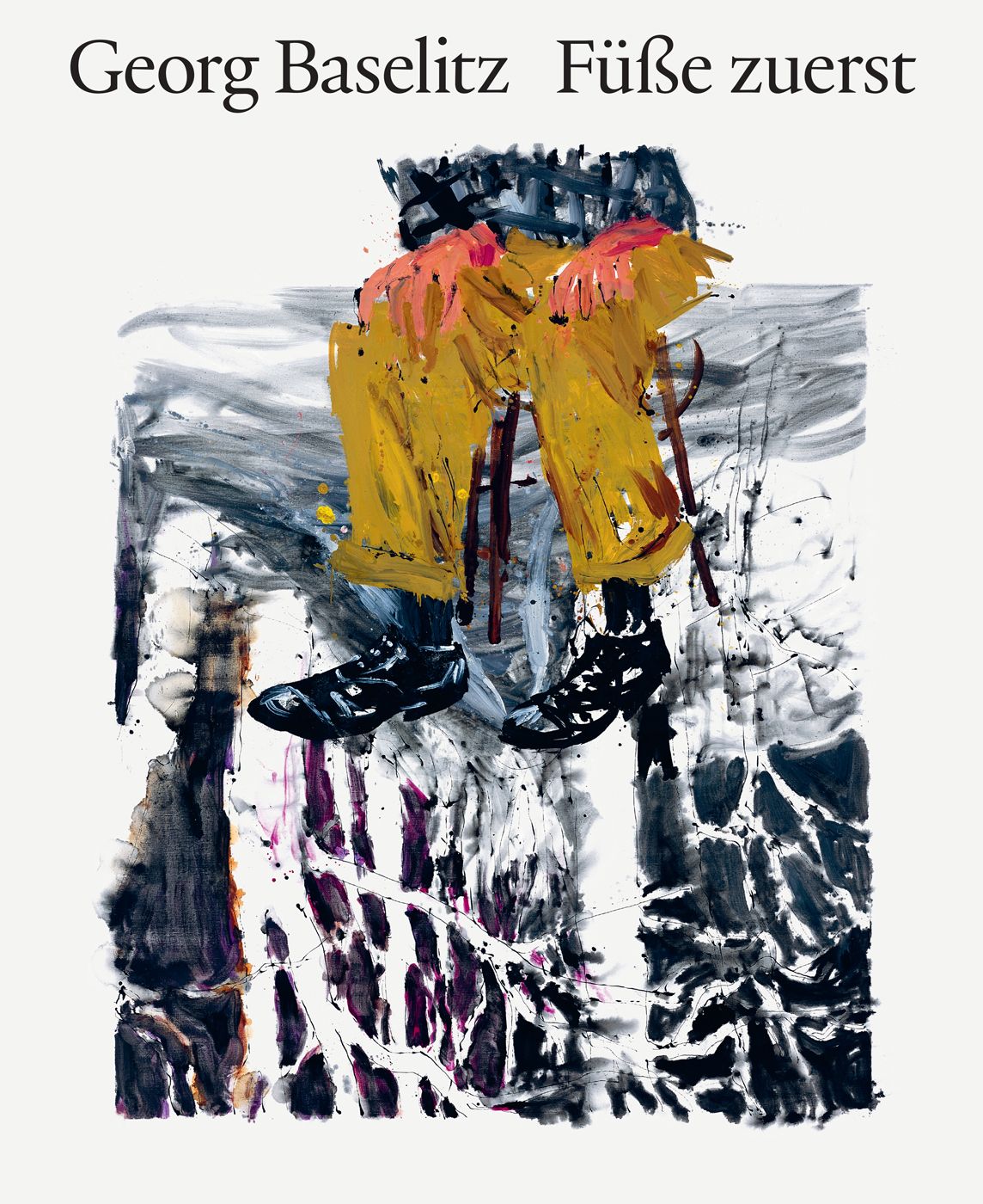 "Georg Baselitz - Füße zuerst" av Georg Baselitz. Med begge bena først