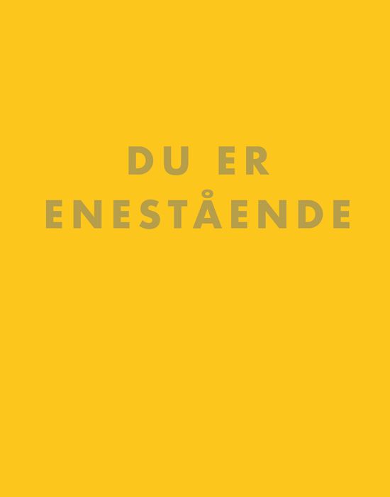 "Du er enestående" av Svein E. Andersen