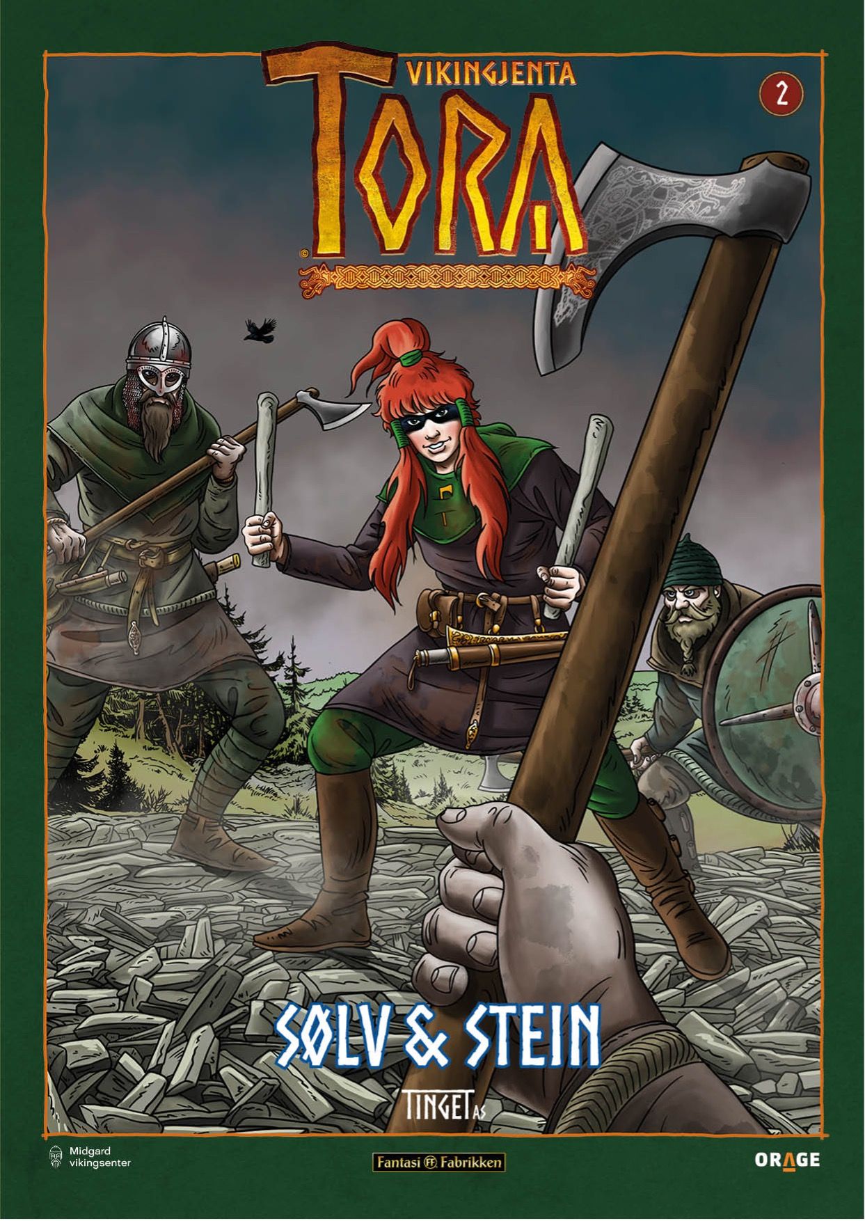 "Vikingjenta Tora - 2 : S√∏lv og stein" av Morten Myklebust