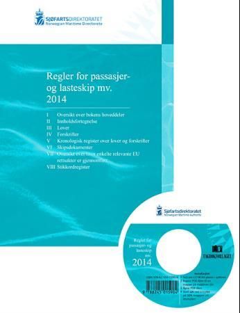 "Regler for passasjer og lasteskip m.v. 2014 - bok og CD-ROM" av Sjøfartsdirektoratet