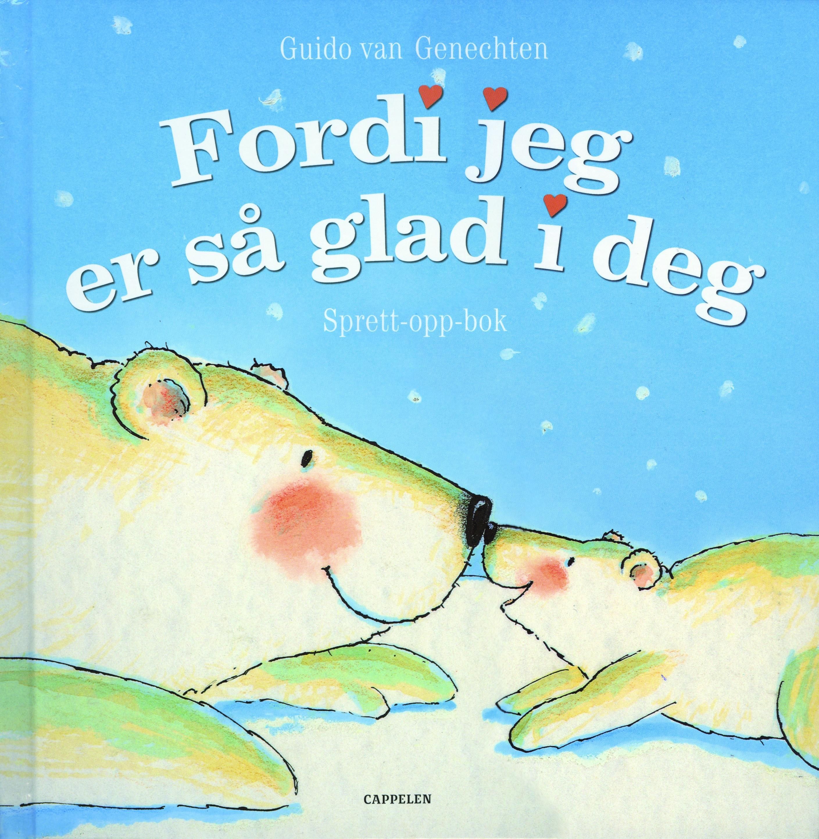 "Fordi jeg er så glad i deg - sprett-opp-bok" av Guido Van Genechten