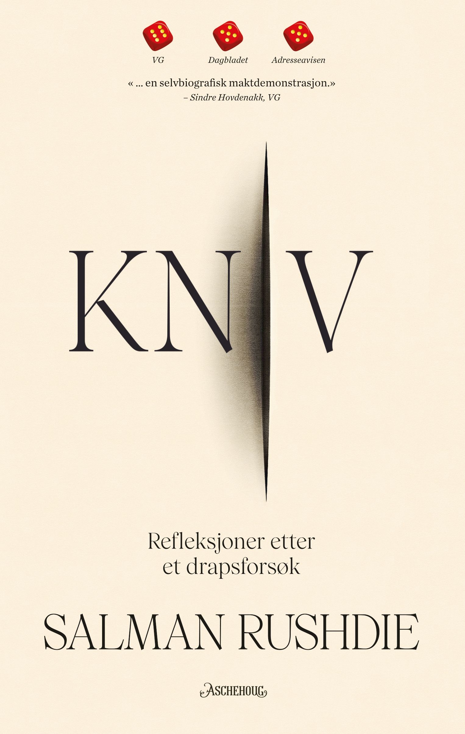 "Kniv - refleksjoner etter et drapsforsøk" av Salman Rushdie