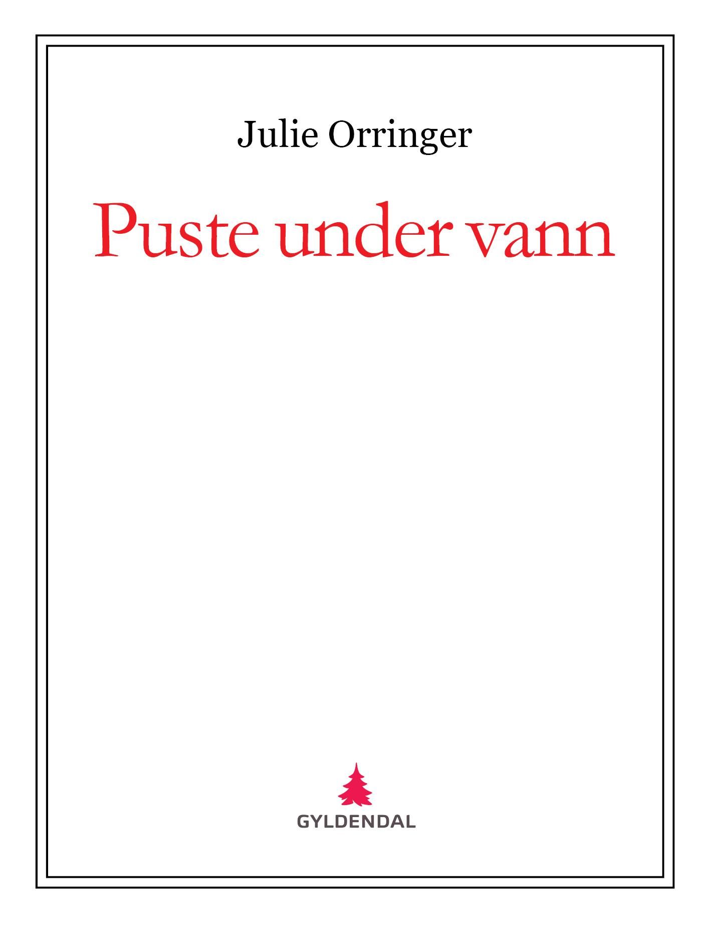 "Puste under vann" av Julie Orringer