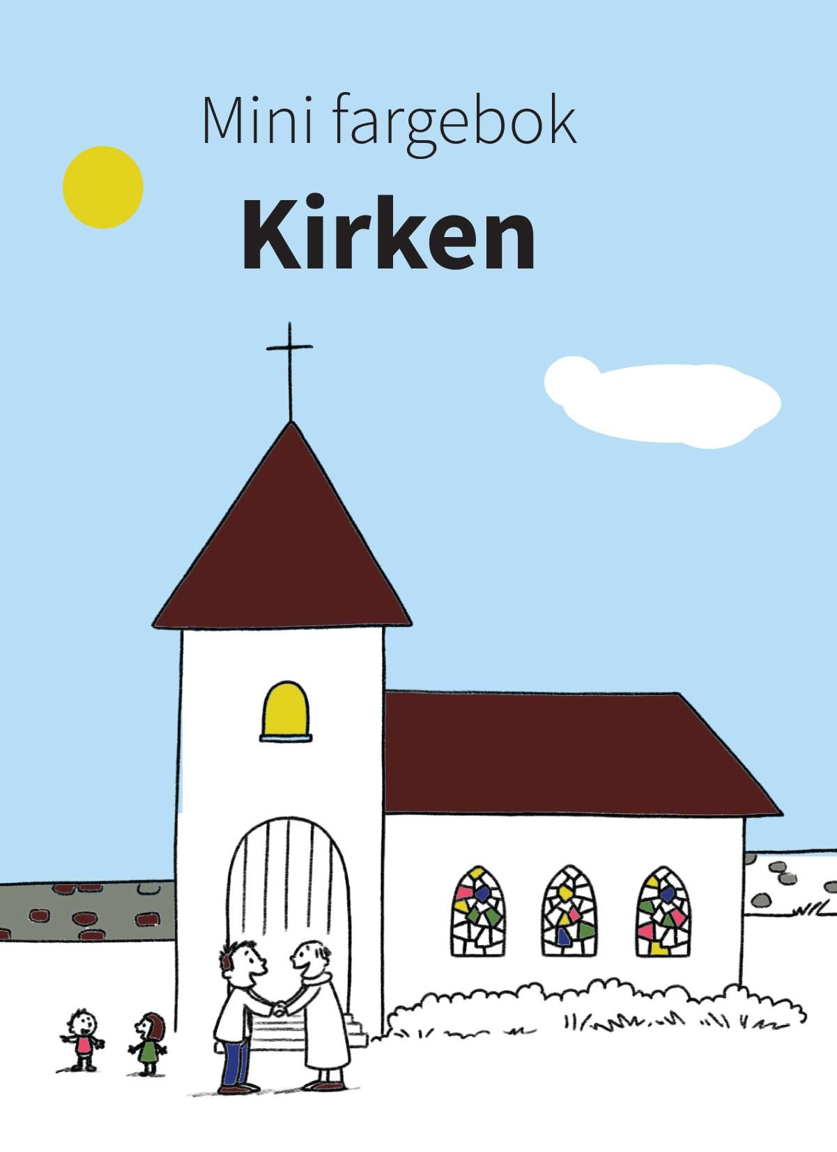 "Mini fargebok - kirken" av Morten N. Pedersen