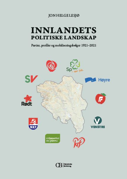 "Innlandets politiske landskap - partier, profiler og mobiliseringsbølger 1921-2021" av Jon Helge Lesjø
