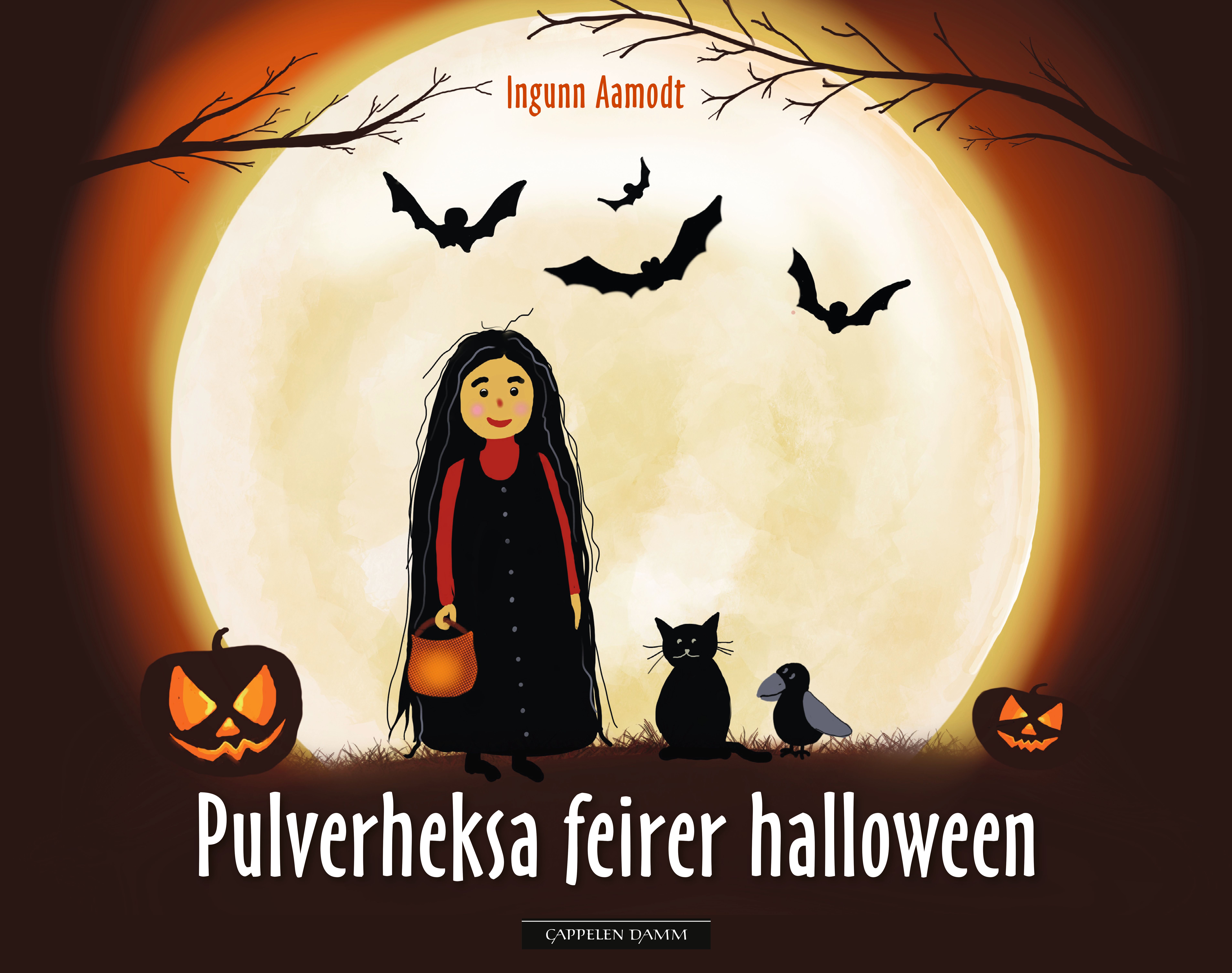 "Pulverheksa feirer halloween" av Ingunn Aamodt