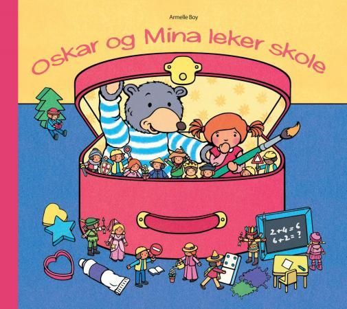 "Oskar og Mina leker skole" av Armelle Boy