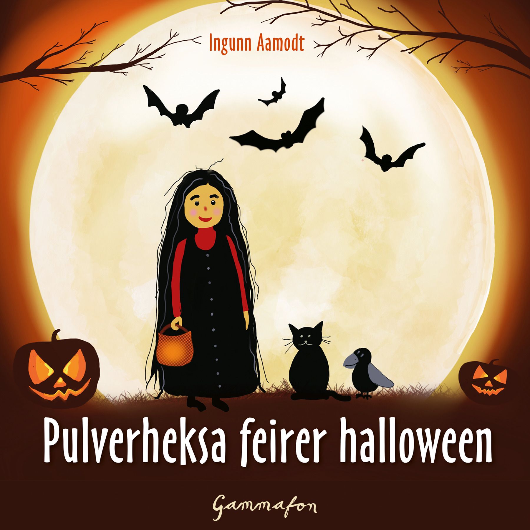 "Pulverheksa feirer halloween" av Ingunn Aamodt