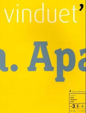 "Vinduet. Nr. 3 2003" av Janike Kampevold Larsen