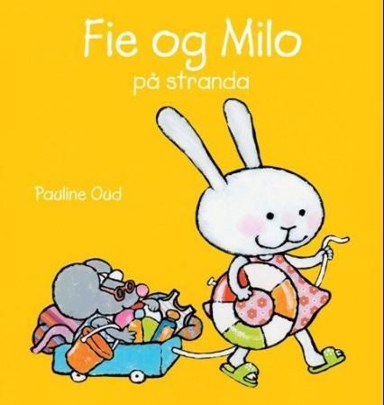 "Fie og Milo på stranda" av Pauline Oud