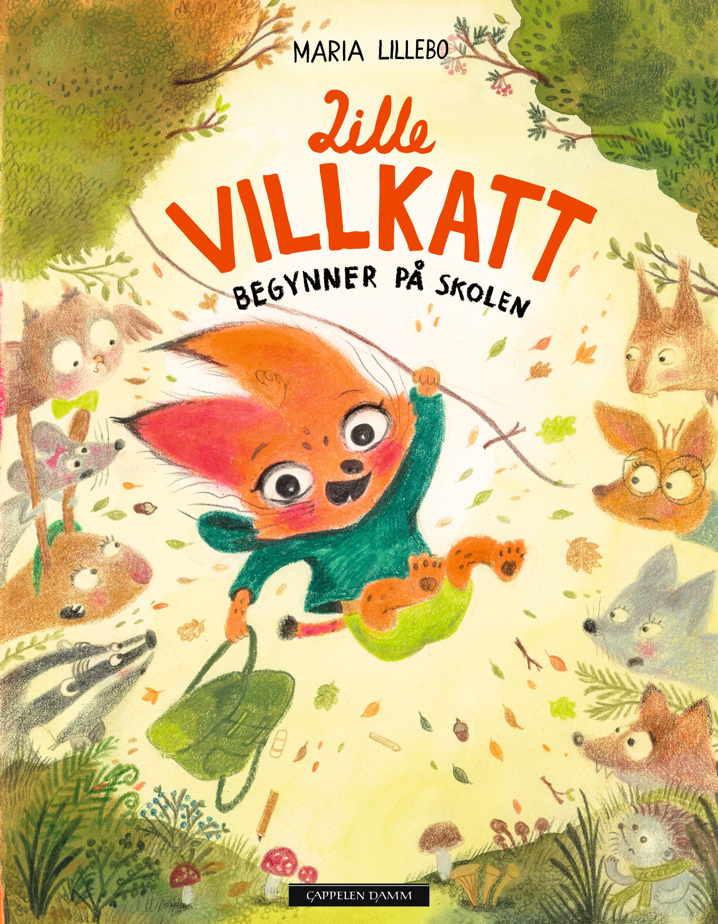 "Lille Villkatt begynner på skolen" av Maria Lillebo