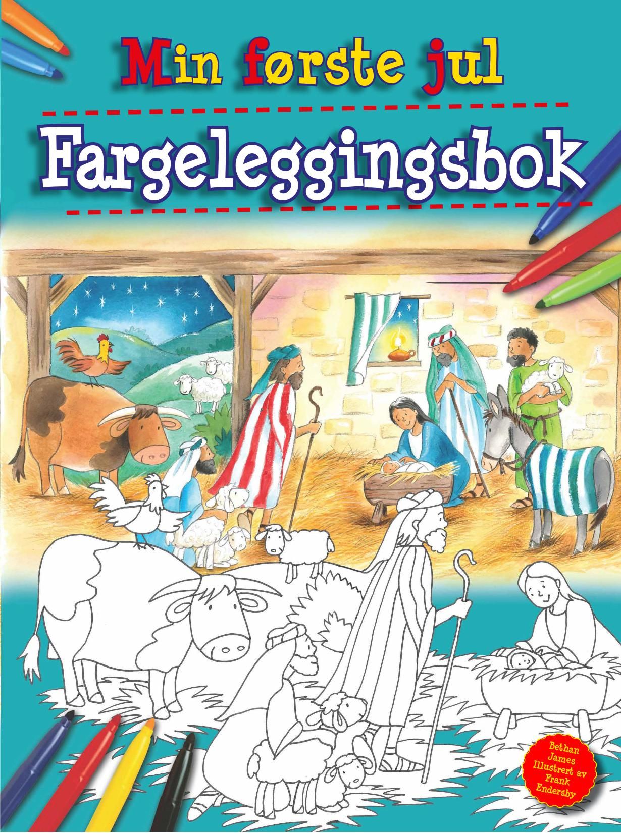 "Min første jul - fargeleggingsbok" av Bethan James