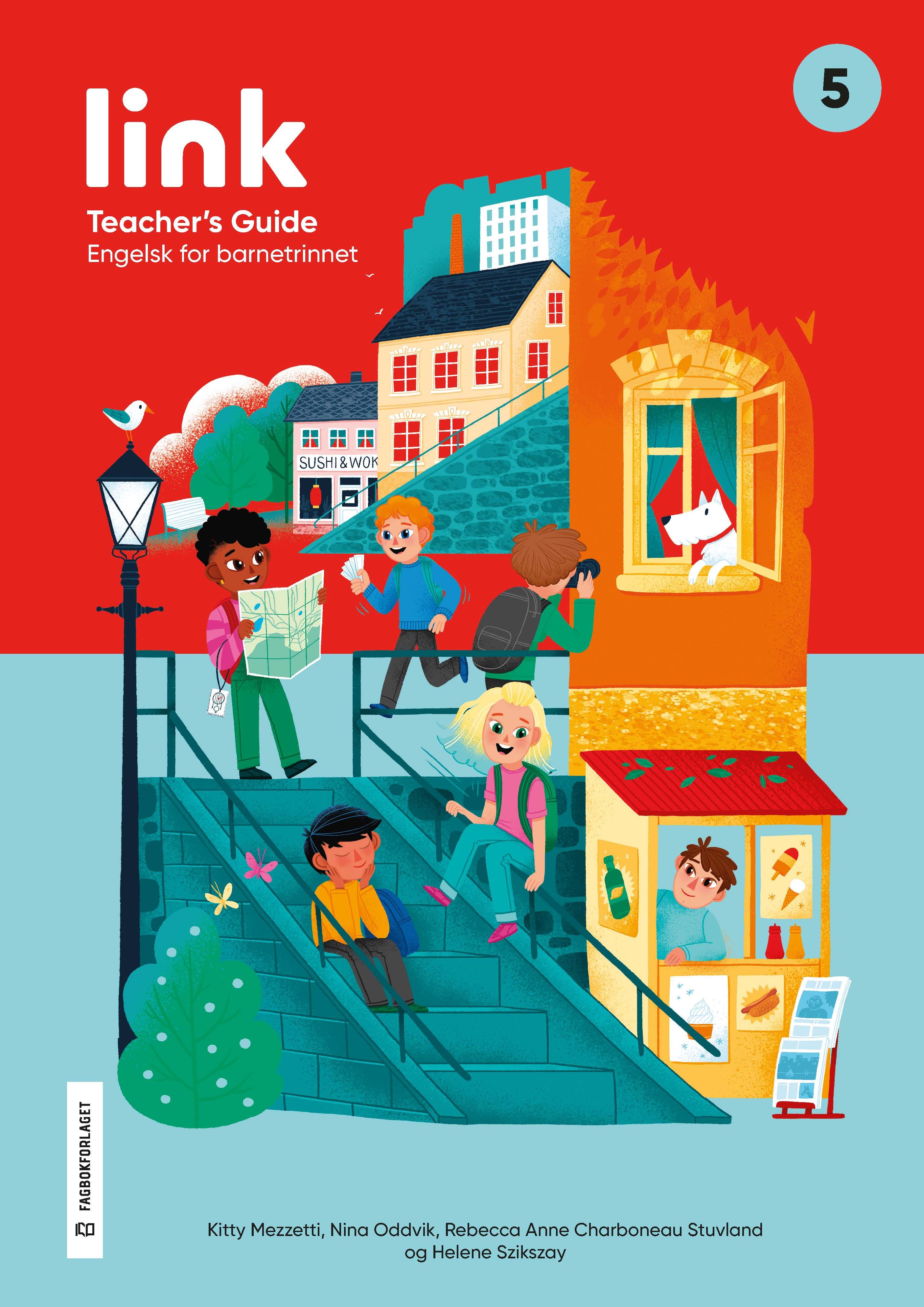 "Link 5, d-bok - Teacher's guide : engelsk for barnetrinnet" av Kitty Mezzetti