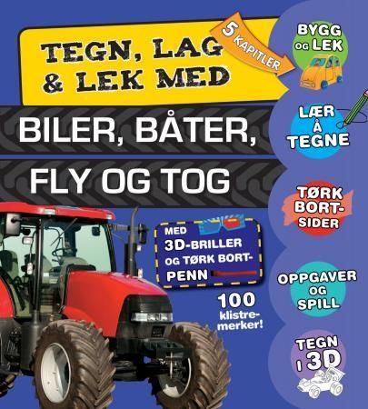 "Tegn, lag & lek med biler, båter, fly og tog" av Tore-Jarl Bielenberg