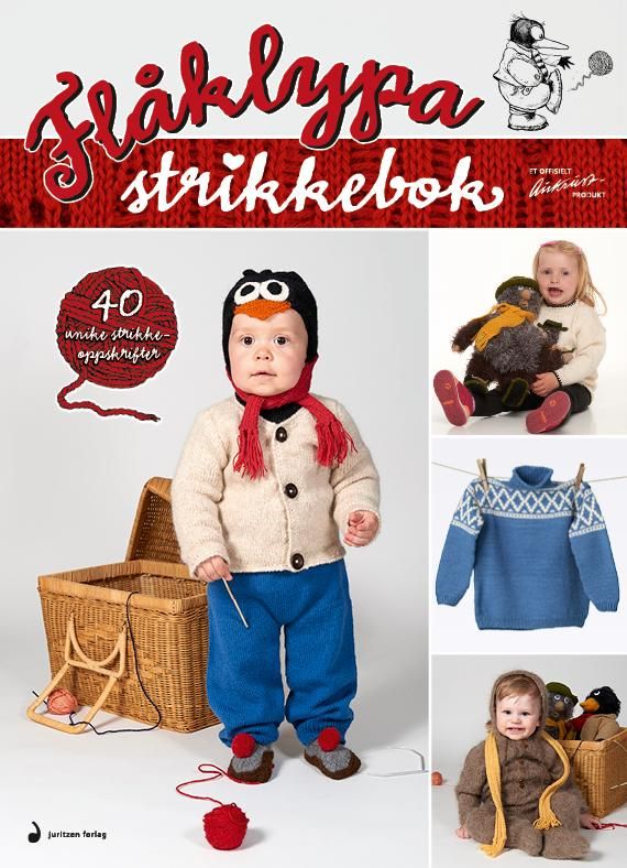 "Flåklypa strikkebok - 40 unike strikkeoppskrifter" av Erik Ødegaard