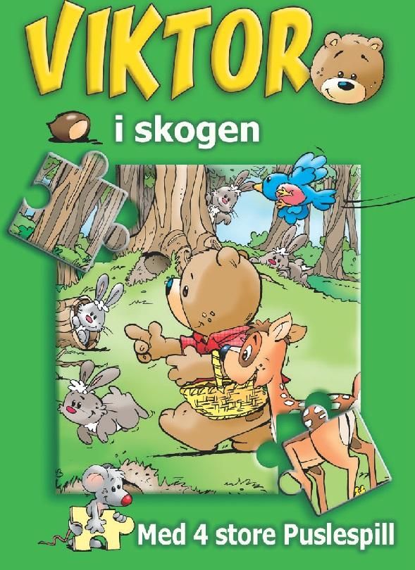"Viktor i skogen - med 4 store puslespill" av Jan Ivens