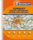 "Deutschland, Benelux, Suisse/Schweiz/Svizzera, Österreich, Ceska Republika - Strassen- und Reiseatlas = toeristische wegenatlas = tourist and motoring atlas = atlas routier et touristique = atlante stradale e turistico = atlas de carreteras y turístico" 