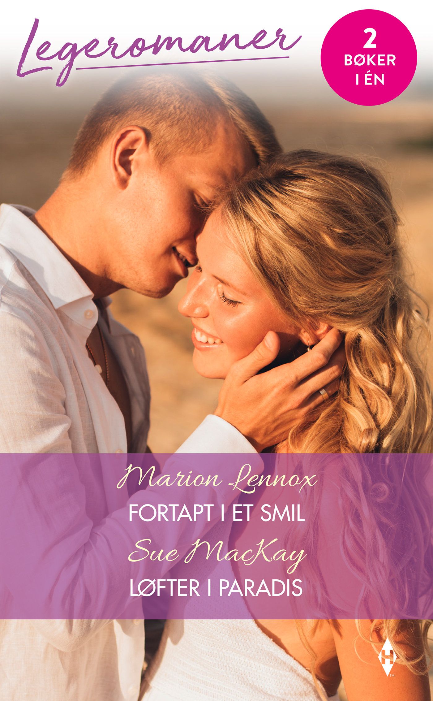"Fortapt i et smil ; Løfter i paradis" av Marion Lennox