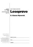 "Norsk leseprøve for ungdomsskulen etter R97 - leseprøve 9. klasse" av Carl Thomas Carlsten