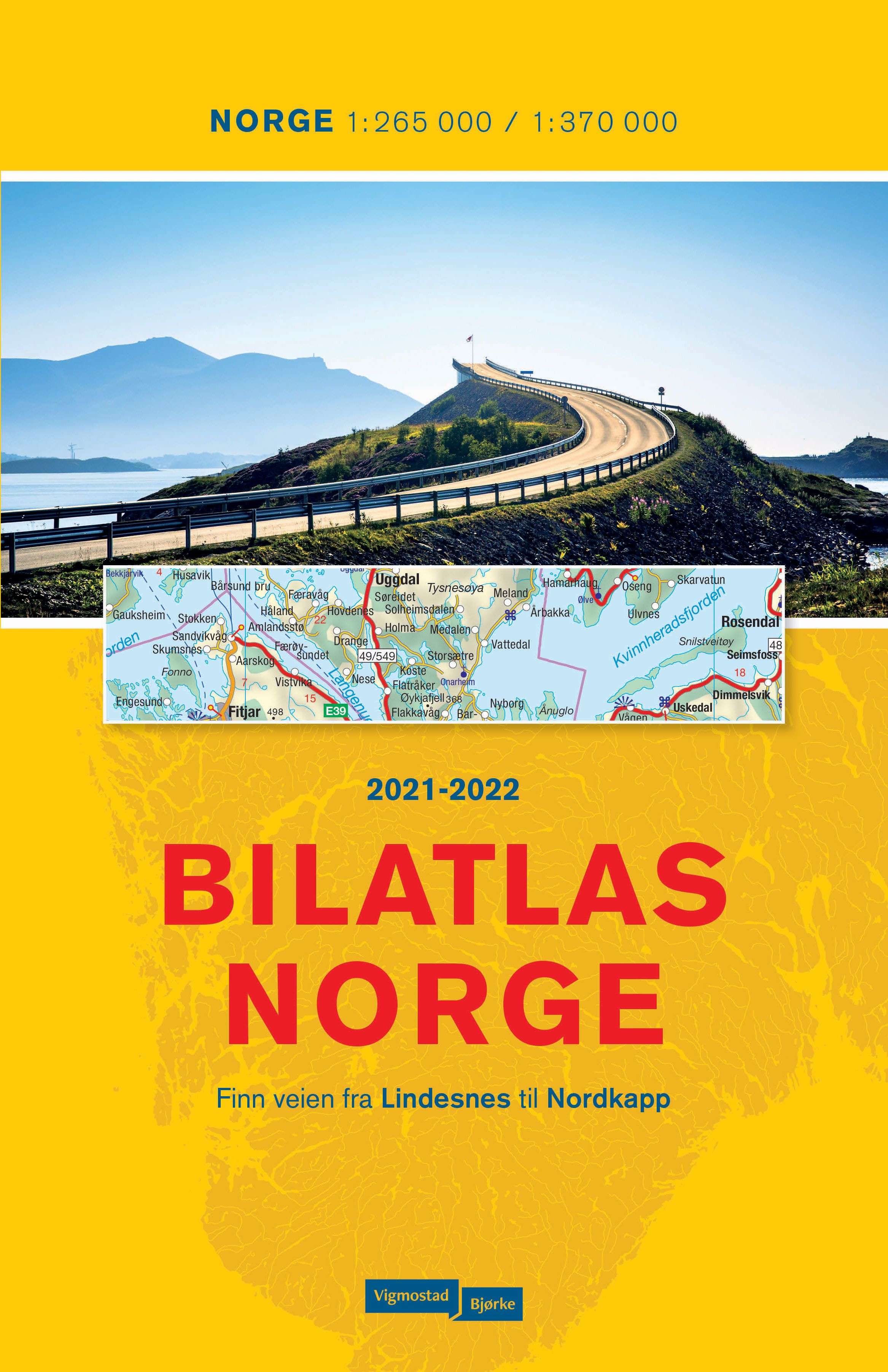 "Bilatlas Norge 2017-2018 - finn veien fra Lindesnes til Nordkapp" 
