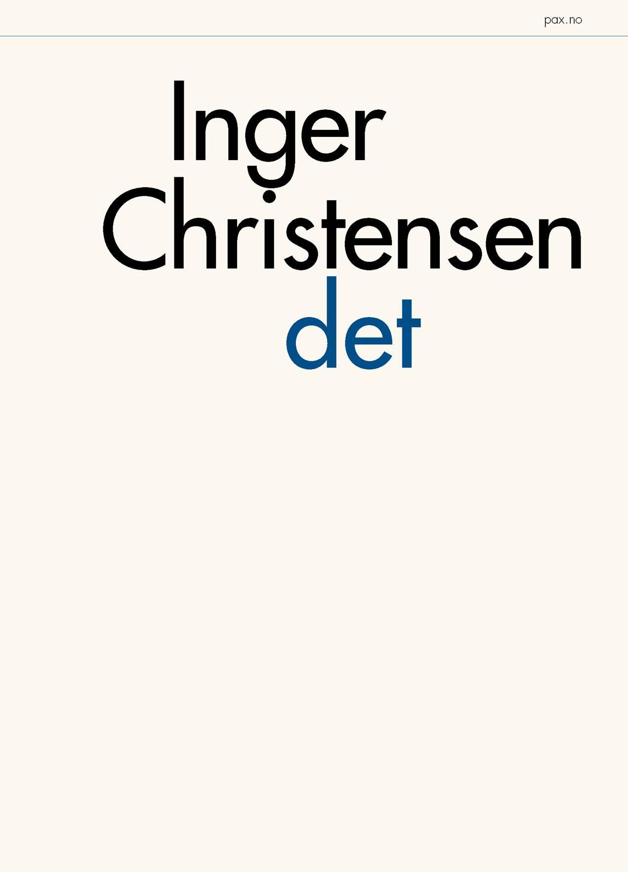 "Det" av Inger Christensen