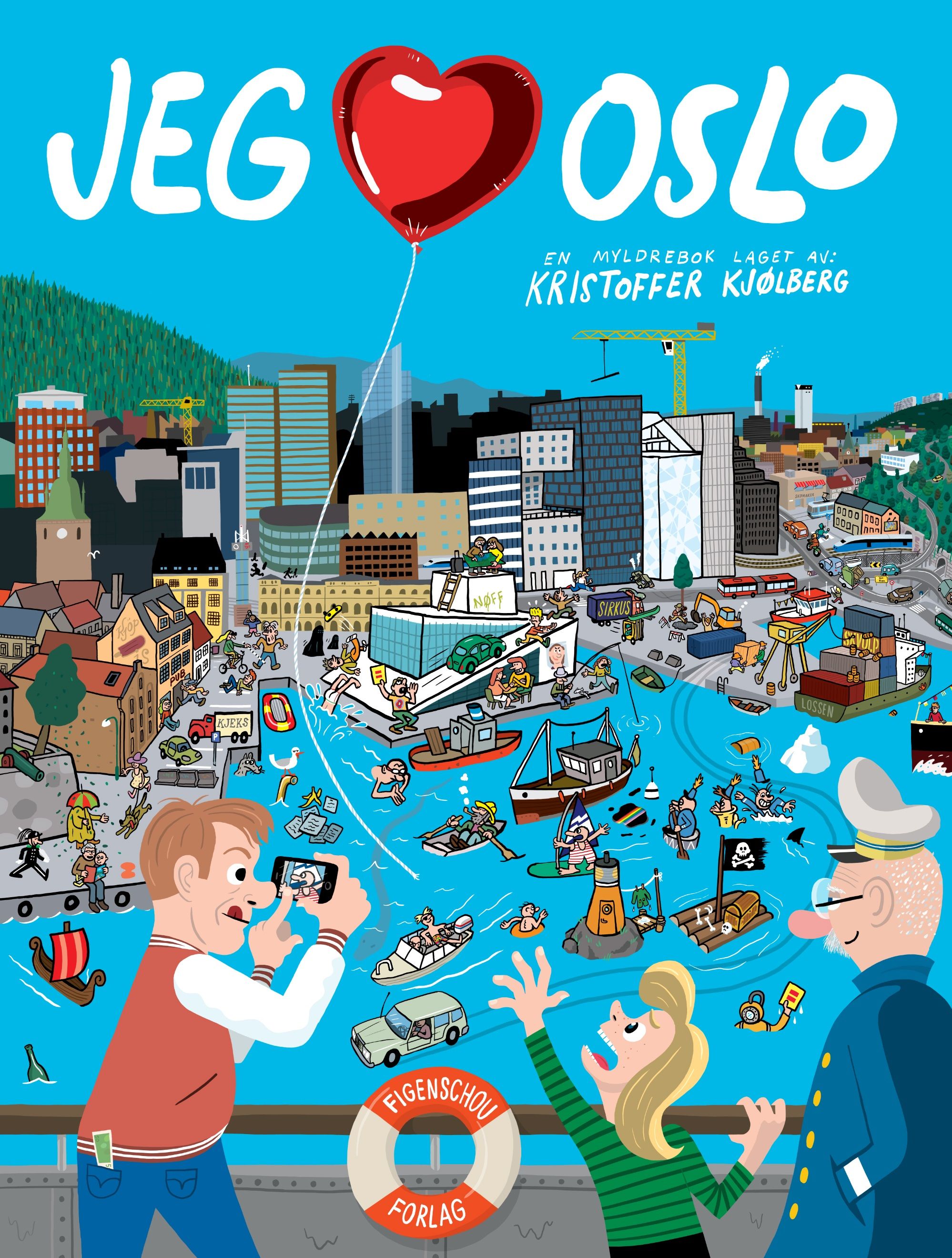 "Jeg elsker Oslo - en myldrebok" av Kristoffer Kjølberg