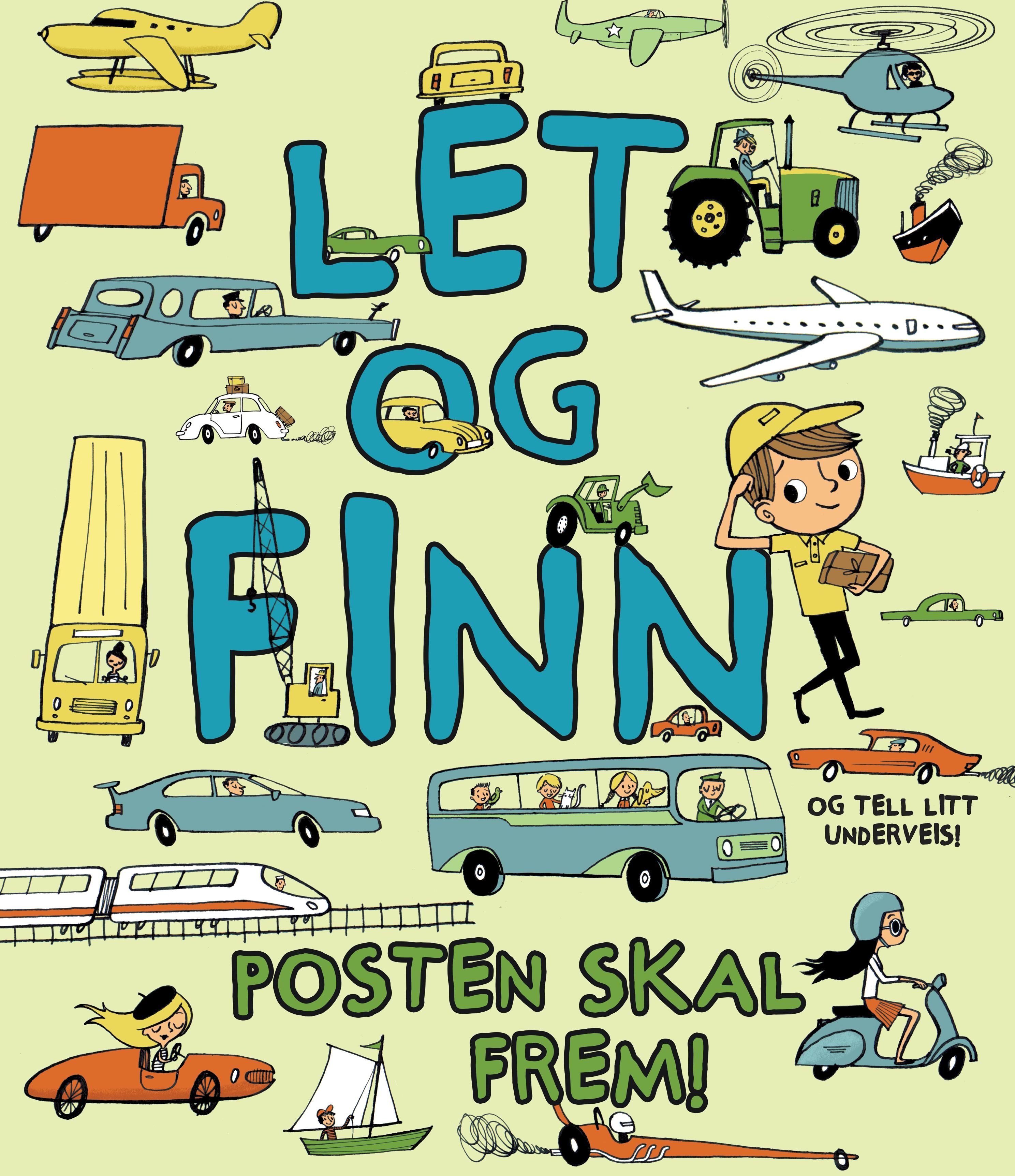 "Let og finn og tell litt underveis! - posten skal frem!" av Steve Smallman